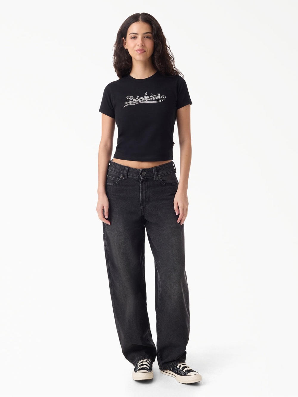 Dickies Women's 957 Loose Tapered Work Jeans Barrel Size 28 Casual Classic